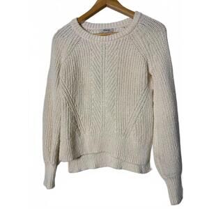 Madewell XXS White Crewneck Sweater